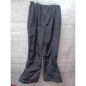 Stearns Dry Wear Rain Pants Adult XL Black Waterproof Mesh Lined Cargo Pocket